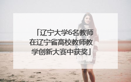 辽宁大学6名教师在辽宁省高校教师教学创新大赛中获奖