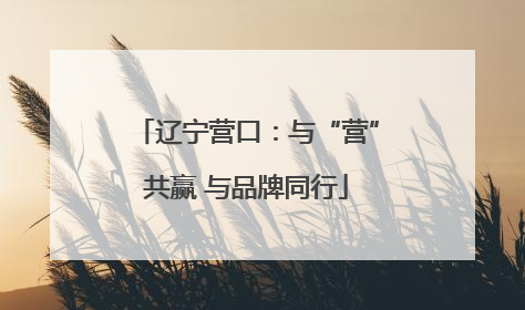 辽宁营口：与“营”共赢 与品牌同行