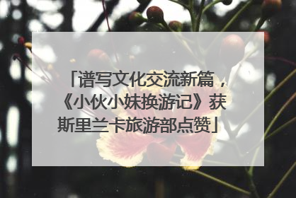 谱写文化交流新篇，《小伙小妹换游记》获斯里兰卡旅游部点赞