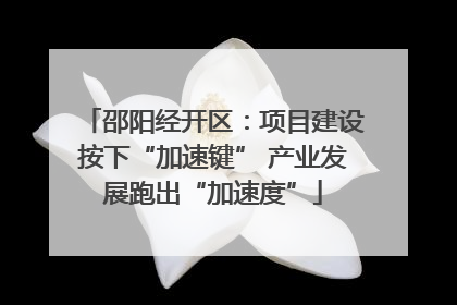 邵阳经开区：项目建设按下“加速键” 产业发展跑出“加速度”