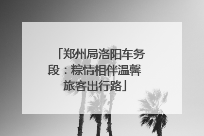 郑州局洛阳车务段：粽情相伴温馨旅客出行路