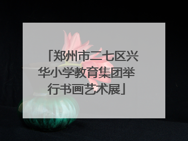 郑州市二七区兴华小学教育集团举行书画艺术展