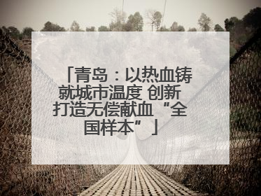 青岛：以热血铸就城市温度 创新打造无偿献血“全国样本”
