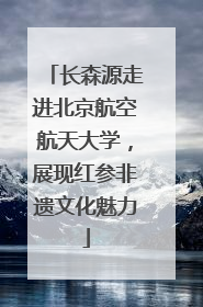 长森源走进北京航空航天大学，展现红参非遗文化魅力