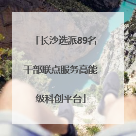长沙选派89名干部联点服务高能级科创平台