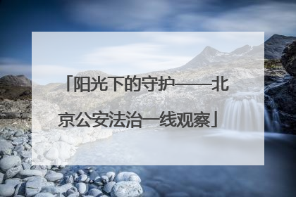 阳光下的守护——北京公安法治一线观察