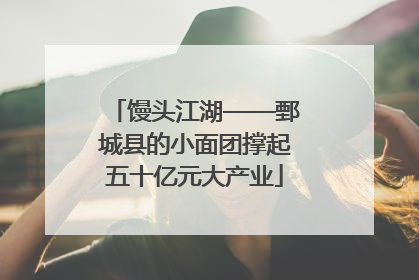 馒头江湖——鄄城县的小面团撑起五十亿元大产业