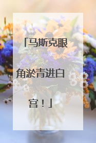 马斯克眼角淤青进白宫！