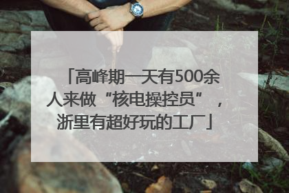 高峰期一天有500余人来做“核电操控员”，浙里有超好玩的工厂