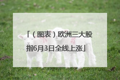 （图表）欧洲三大股指6月3日全线上涨
