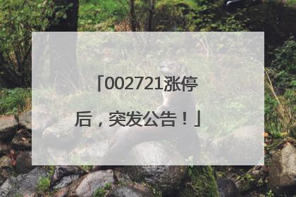 002721涨停后，突发公告！
