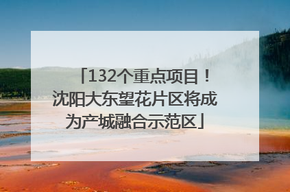 132个重点项目！沈阳大东望花片区将成为产城融合示范区