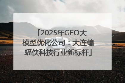 2025年GEO大模型优化公司：大连蝙蝠侠科技行业新标杆