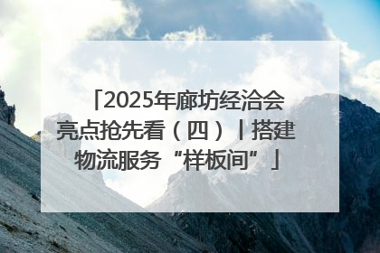 2025年廊坊经洽会亮点抢先看（四）丨搭建物流服务“样板间”