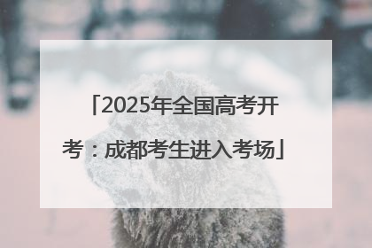2025年全国高考开考：成都考生进入考场