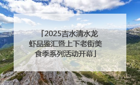 2025吉水清水龙虾品鉴汇暨上下老街美食季系列活动开幕