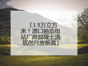 3.9万立方米！潘口抽蓄电站厂房混凝土浇筑创月度新高