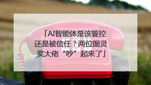 AI智能体是该管控还是被信任？两位图灵奖大佬“吵”起来了