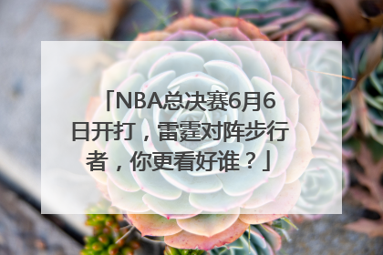 NBA总决赛6月6日开打，雷霆对阵步行者，你更看好谁？